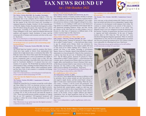 Tax News Round Up | 1st – 15th October 2022