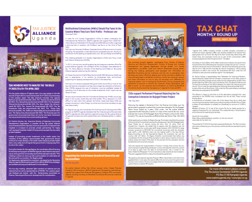 TAXCHAT: MONTHLY ROUND UP – APRIL – MAY 2022