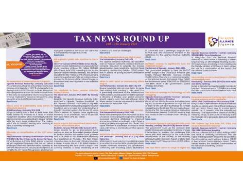 Tax News Round Up | 16th – 31st January 2024