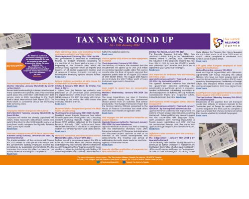 Tax News Round Up | 1st – 15th January 2024
