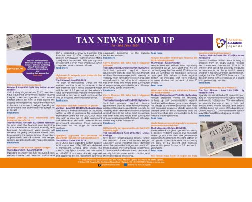 Tax News Round Up 1st – 30th June 2024