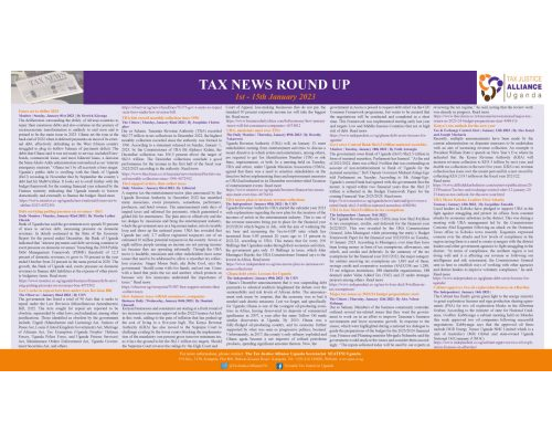 Tax News Round Up: 1st – 15th January 2023
