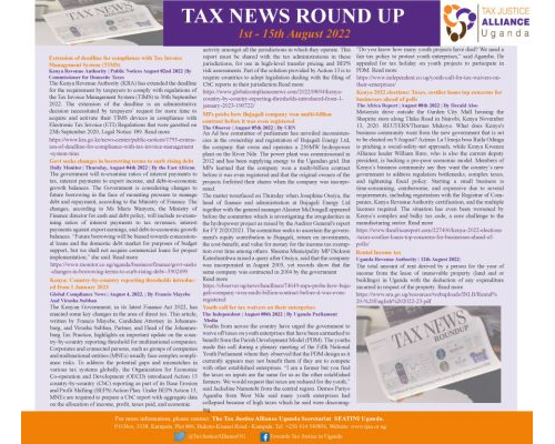 Tax News Round Up│1st August – 15th August 2022