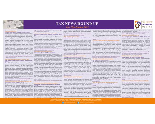 Tax News Round Up: 1st – 15th January 2023